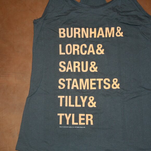 Star Trek Discovery Burnham Lorca Tank Top Racerback Blue Medium Chest: 32" New - Picture 6 of 9